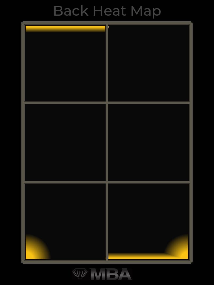 1999 Pokemon Base Unlimited Holo Venusaur #15 MBA Heat Map, back